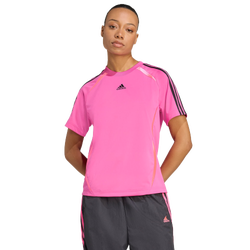 Donna T-Shirts - adidas Adicolor Teamgeist Loose T-shirt - Poly Mesh-Black
