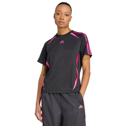 Donna T-Shirts - adidas Adicolor Teamgeist Loose T-shirt - Poly Mesh-Semi Lucid Fuchsia