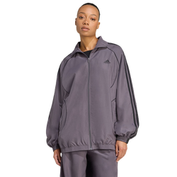 Damen Track Tops - adidas Teamgeist Adicolor Oversized Track Top - Poly Mesh-Black