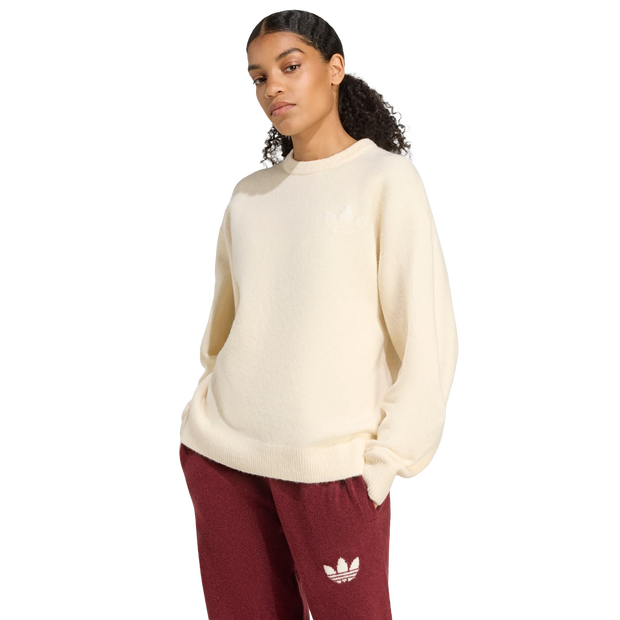Image of Adidas Originals Athletic Dept Sweatshirt female Felpe - Bianco - Jersey di cotone - Foot Locker035