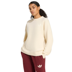 Damen Sweatshirts - adidas Originals Athletic Dept Sweatshirt - Cotton Jersey-Wonder White