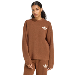 Damen Sweatshirts - adidas Originals Athletic Dept Sweatshirt - Cotton Jersey-Preloved Brown