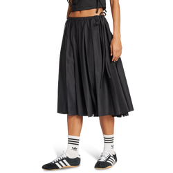 Mujer Faldas - adidas Ribbon Pleated Maxi Skirt - Poly Mesh-Black
