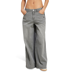 Donna Pantaloni - adidas Adicolor Denim Adilenium Pant - Washed Grey Denim-Washed Grey Denim