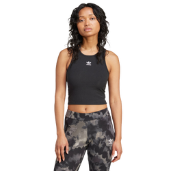 Damen T-Shirts - adidas Essentials Ribbed Tank Top - Black-Black