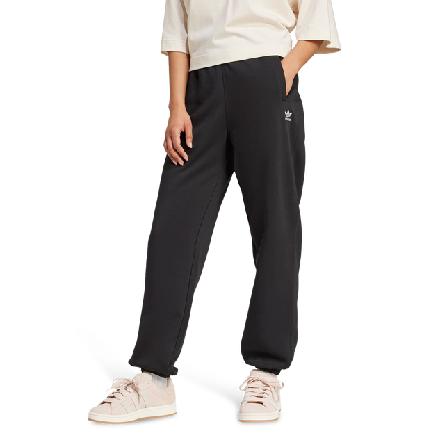 Adidas fleece Mujer Pantalones - Negro - Talla 34 - Tejido Jersey de algodón