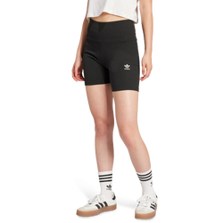 Damen Shorts - adidas Essentials Ribbed Shorts - Black-Black