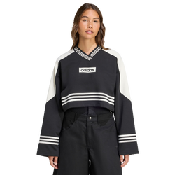 Donna Sweatshirts - adidas Blocking Sweatshirt - Black-Off White
