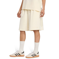 Damen Shorts - adidas Essentials Linear Shorts Oversized - Cream White-Cream White