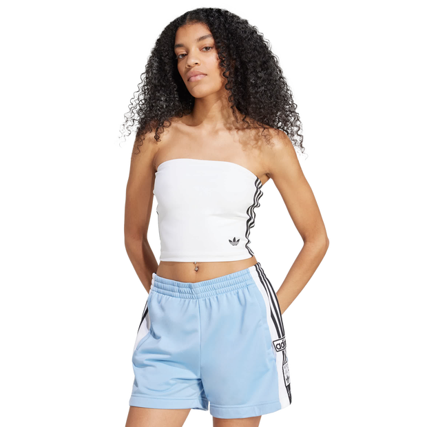Adidas Adicolor 3-stripes Tube Top Donna - Magliette Bianco - Taglia 40 - Poly Mesh