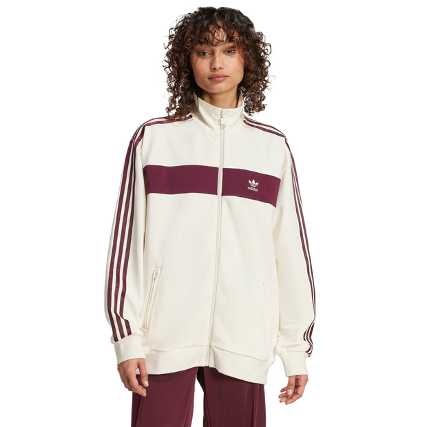 Adidas Colorblock Sports Jacket Mujer Chaquetas - Blanco - Talla 42 - Tejido Jersey de algodón