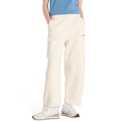 Women Pants - New Balance Reimagined Fleece Barrel Pant - Linen-Linen