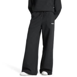 Mujer Pantalones - New Balance Reimagined Fleece Wide Pant - Black-Black