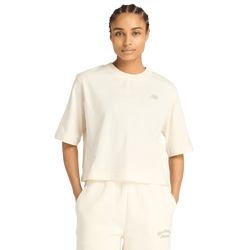 Dames T-Shirts - New Balance Linear Heritage Relaxed T-shirt - Permafrost-Permafrost