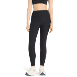Dames Leggings - New Balance Ribbed High Rise Legging - Black-Black