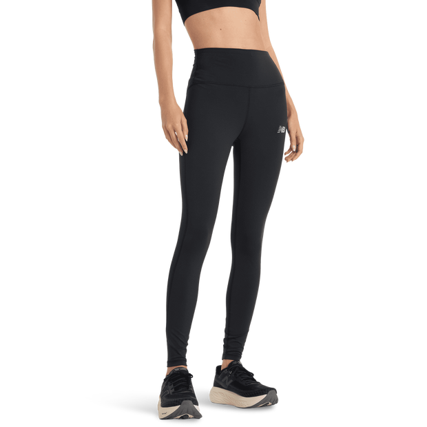 New Balance High Rise Legging Femme - Leggings, Noir - Taille XS - Poly Jersey