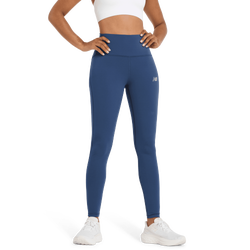 Dames Leggings - New Balance High Rise Legging - Nb Navy-Nb Navy
