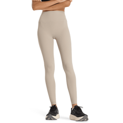Dames Leggings - New Balance High Rise Legging - Arid Stone-Arid Stone