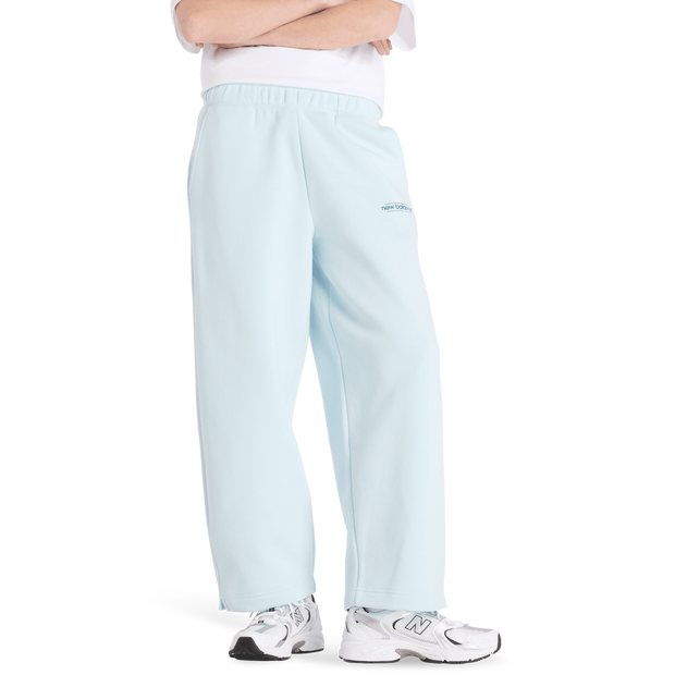 New Balance fleece Donna - Pantaloni Blu - Taglia L - Jersey di cotone