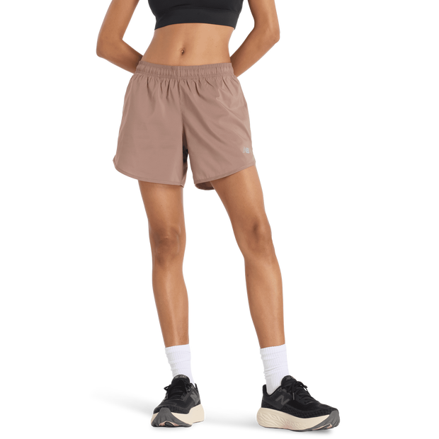 New Balance Sport Essential Short Mujer Pantalones cortos - Marrón - Talla S - Poly Jersey