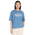 New Balance Linear Heritage Oversized T-shirt - Dames T-Shirts Shoreline Blue-Shoreline Blue