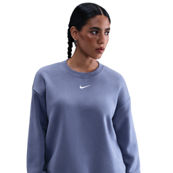 Women Sweatshirts - Nike Sportswear Phoenix Crew-neck Sweatshirt - World Indigo-Sail