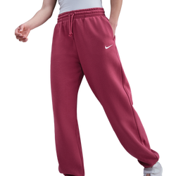 Women Pants - Nike Sportswear Phoenix High-waisted Bottoms - Sweet Beet-Sail