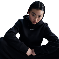 Femme Hoodies - Nike Sportswear Phoenix Fleece Pullover Hoodie - Black-Sail