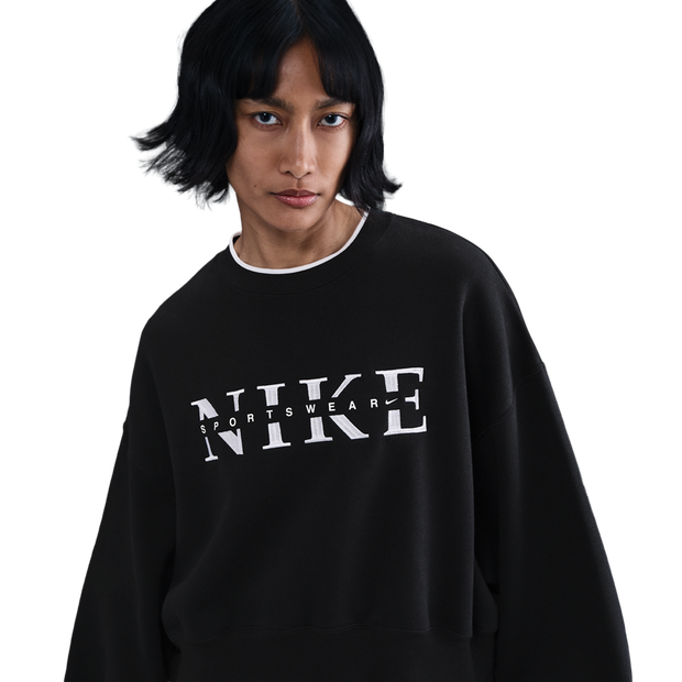 Nike Sportswear Mujer Sudaderas - Negro - Talla 36 - Tejido Jersey de algodón