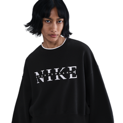 Women Sweatshirts - Nike Sportswear Phoenix Oversized Sweatshirt - Black-Black