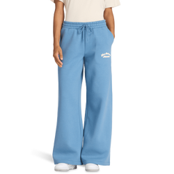 Damen Hosen - New Balance Linear Heritage Fleece Wide Leg Pant - Shoreline Blue-Shoreline Blue