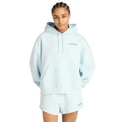 Damen Hoodies - New Balance Reimagined Fleece Oversized Hoodie - Frosted Glass-Frosted Glass