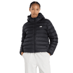Women Jackets - New Balance Sport Essentials Puffer Jacket - Black-Black