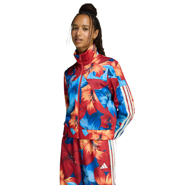 Adidas X Farm Rio House Of Tiro Track Top Femme - Manteaux blousons, Bleu - Taille 32 - Poly Mesh