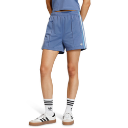 Dames Korte Broeken - adidas Firebird Classic Shorts - Crew Blue-Light Blue