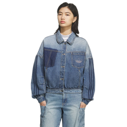 Donna Jackets - adidas Denim Jacket - Medium Blue Denim-Medium Blue Denim