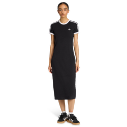 Dames Jurken - adidas 3 Stripes Dress - Black-White