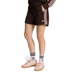 Damen Shorts - adidas Firebird Classic Shorts - Aurora Coffee-Sandy Pink