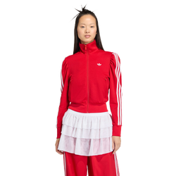 Mujer Track Tops - adidas Originals Elevated Sleeve Track Top - Better Scarlet-Better Scarlet