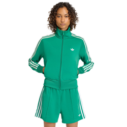 Donna Track Tops - adidas Firebird Classic Track Top - Bold Green-White