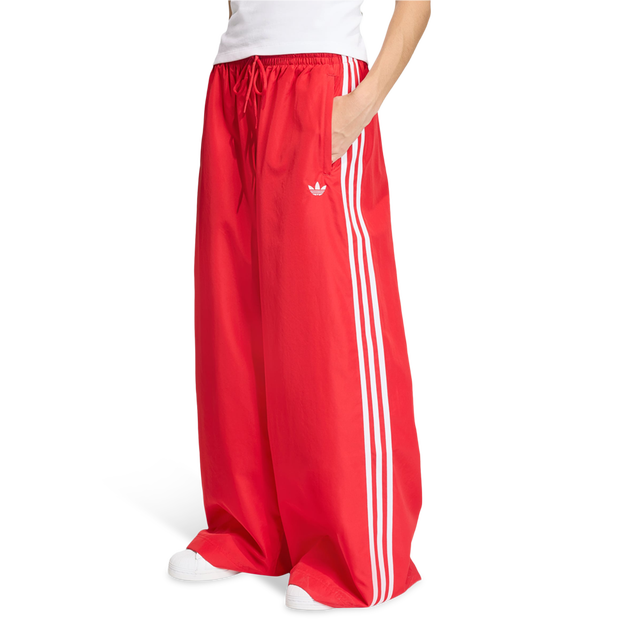 Adidas Firebird Donna - Pantaloni Rosso - Taglia 32 - Poly Mesh