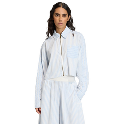 Mujer T-Shirts - adidas Poplin Shirt - Crystal Sky-Ambient Sky