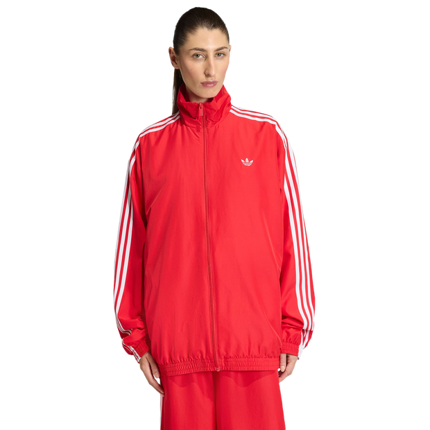 Adidas Firebird Donna - Top da pista Rosso - Taglia 36 - Poly Mesh