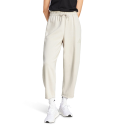 Donna Pantaloni - adidas Essentials Logo Fleece Barrel Pants - Beige-Beige