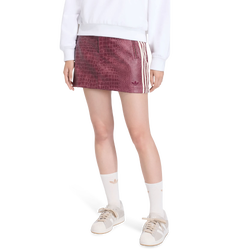 Mujer Faldas - adidas Pleather Mini Skirt - Maroon-Maroon