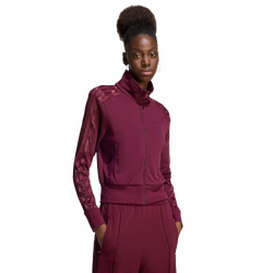 Mujer Jackets - adidas Firebird Lace Tracktop - Maroon-Maroon