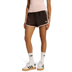 Femme Shorts - adidas 3 Stripes Sprinter Shorts - Aurora Coffee-Sandy Pink