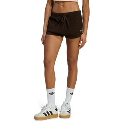 Mujer Shorts - adidas Knitted Crochet Shorts - Aurora Coffee-Aurora Coffee