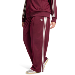Femme Pantalons - adidas Firebird Loose Track Tracksuit Bottoms - Maroon-Off White
