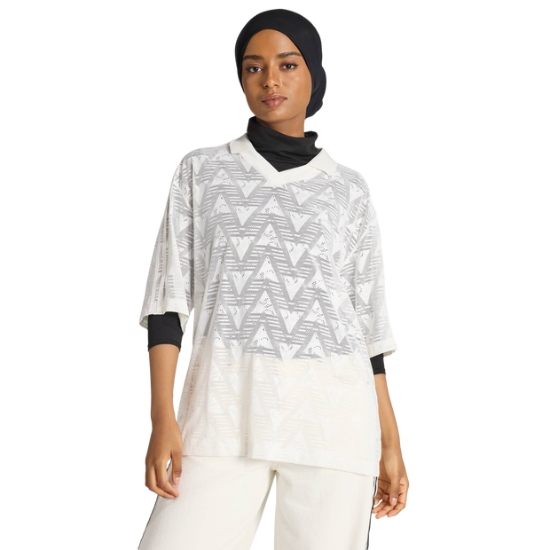 Adidas Football Femme - T-Shirts, Blanc - Taille 42 - Poly Mesh